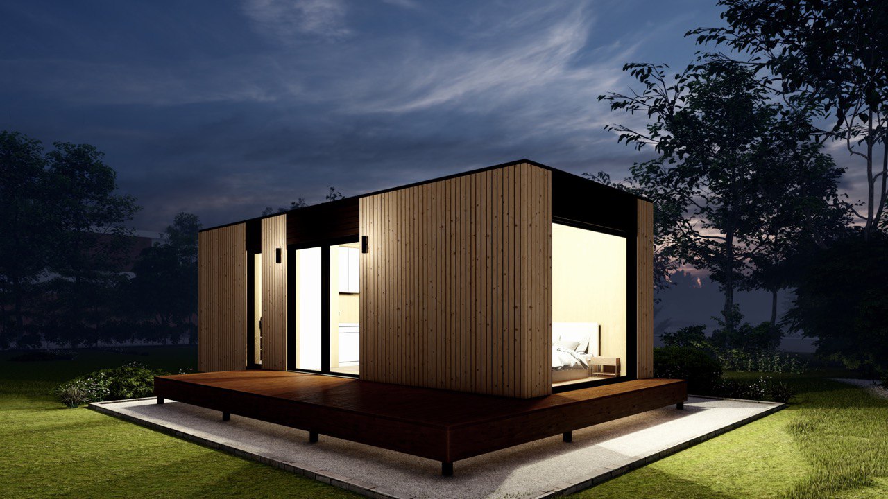 Tiny House - Modular House - Mini House - Container House, Prefabricated House - 29 m² - Energy Efficient - SIP Model