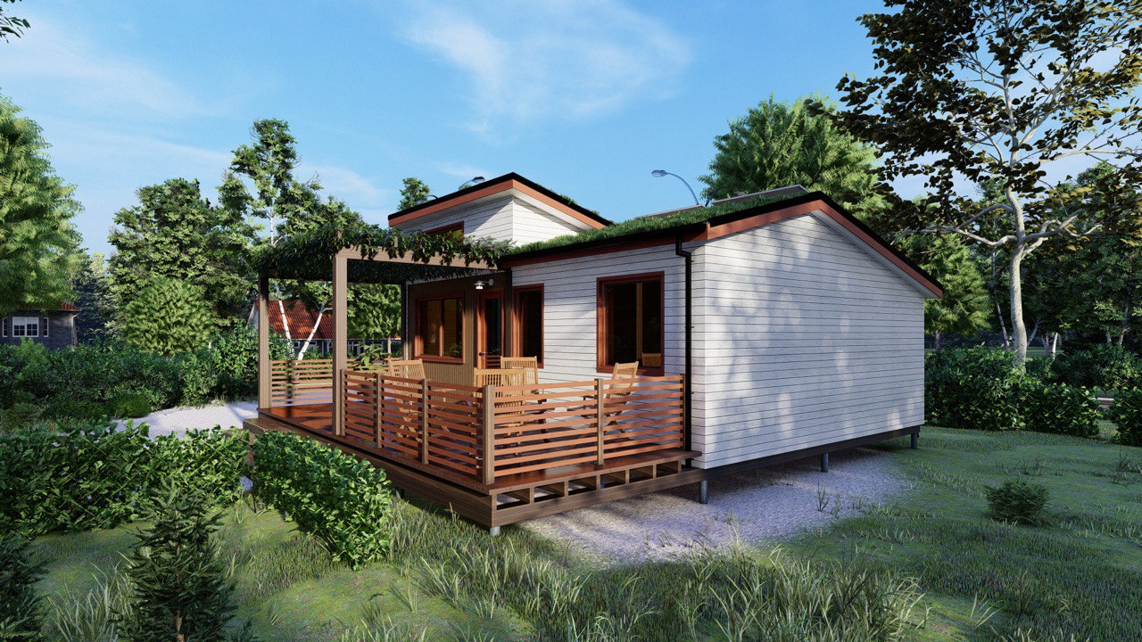Tiny House - Modular House - Mini House - Container House, Prefabricated House - 50 m² - Energy Efficient - SIP Model