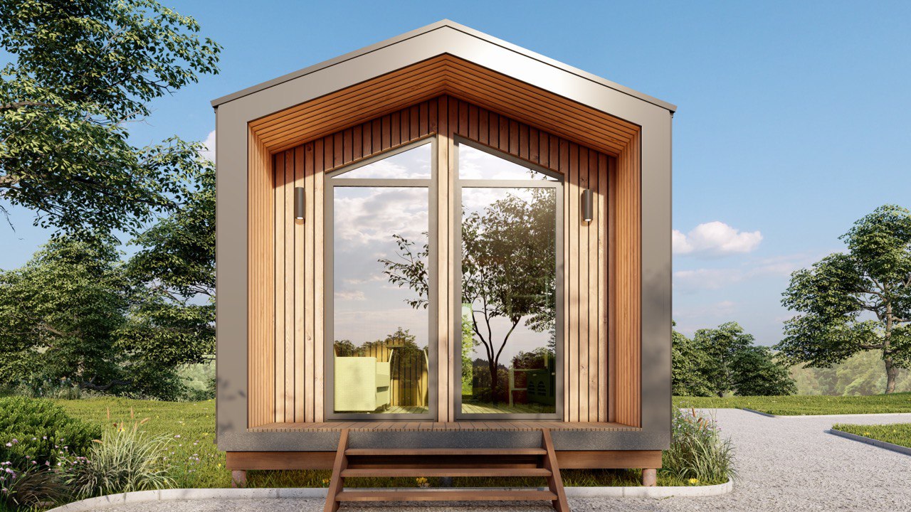 Tiny House - Modular House - Mini House - Container House, Prefabricated House - 28 m² - Energy Efficient - SIP Model Tiny House - Modular House - Mini House - Container House, Prefabricated House - 28 m² - Energy Efficient - SIP Model