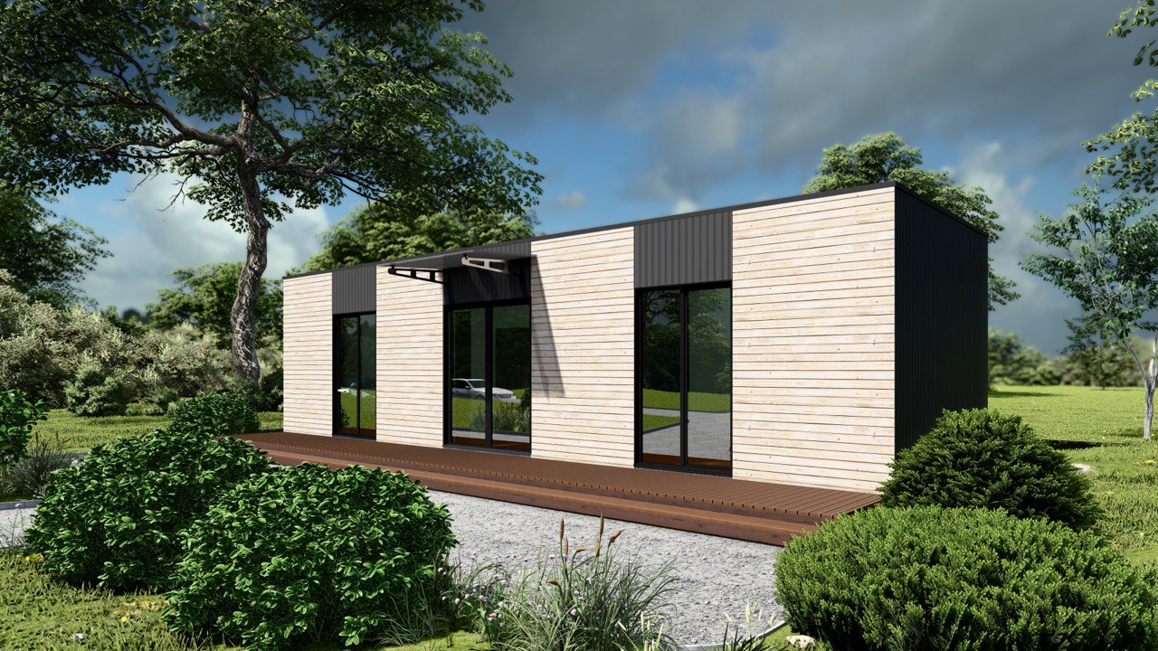 Tiny House - Modular House - Mini House - Container House, Prefabricated House - 39 m² - Energy Efficient - SIP Model
