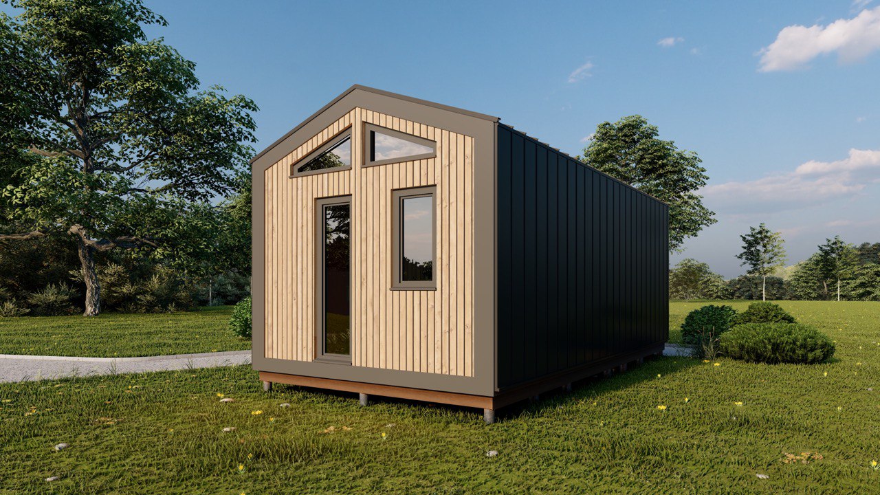 Tiny House - Modular House - Mini House - Container House, Prefabricated House - 28 m² - Energy Efficient - SIP Model Tiny House - Modular House - Mini House - Container House, Prefabricated House - 28 m² - Energy Efficient - SIP Model
