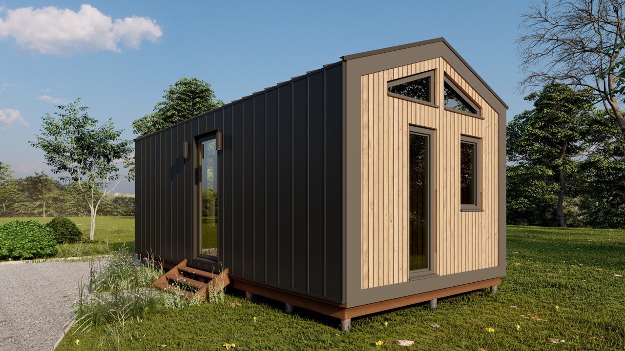 Tiny House - Modular House - Mini House - Container House, Prefabricated House - 28 m² - Energy Efficient - SIP Model Tiny House - Modular House - Mini House - Container House, Prefabricated House - 28 m² - Energy Efficient - SIP Model