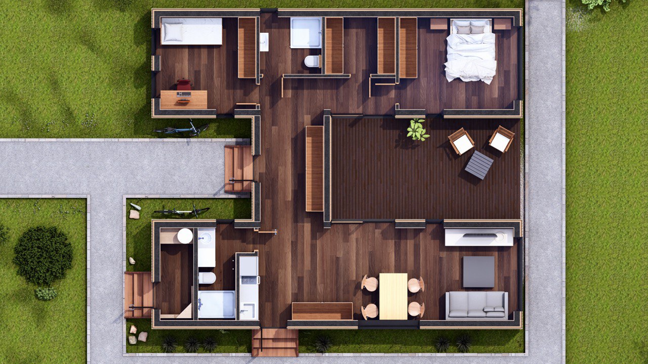 Tiny House - Modular House - Mini House - Container House, Prefabricated House - 88,6 m² - Energy Efficient - SIP Model