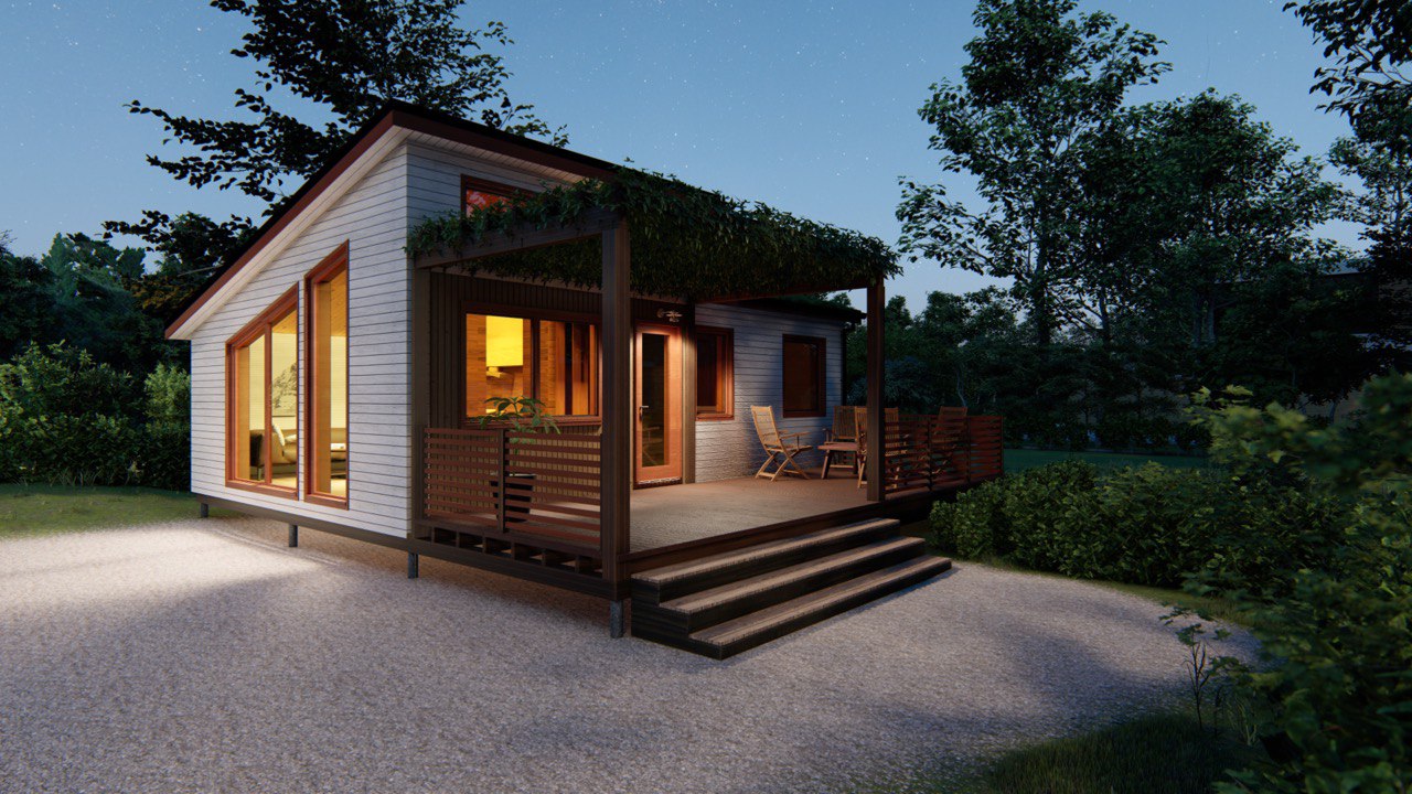 Tiny House - Modular House - Mini House - Container House, Prefabricated House - 50 m² - Energy Efficient - SIP Model