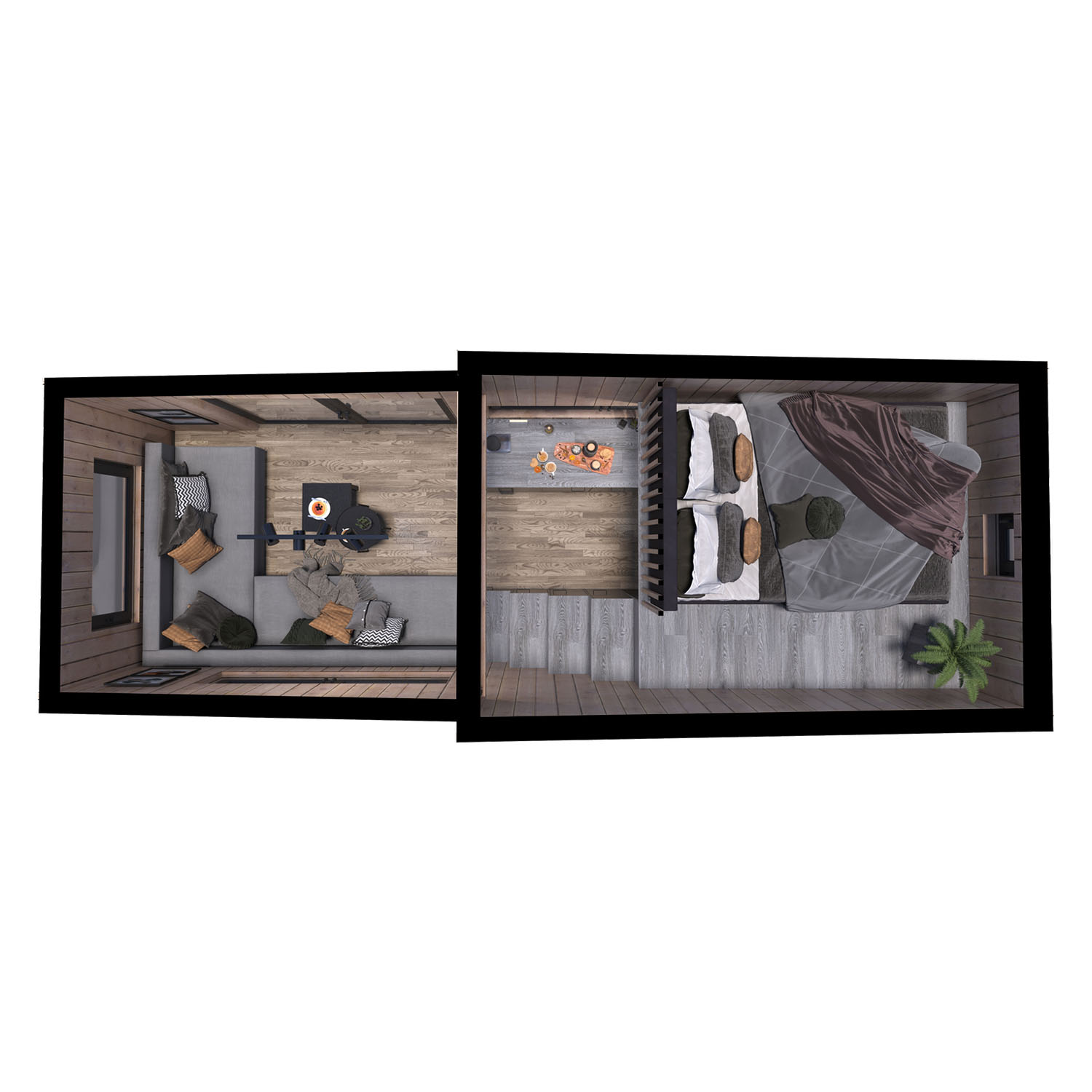 Tiny House, Container House, Modular House, Mini House - Model Green Day Tiny House, Container House, Modular House, Mini House - Model Green Day