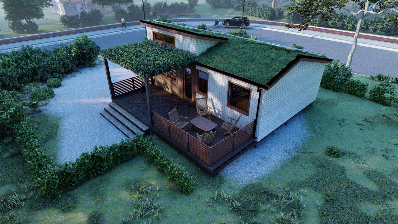 Tiny House - Modular House - Mini House - Container House, Prefabricated House - 50 m² - Energy Efficient - SIP Model