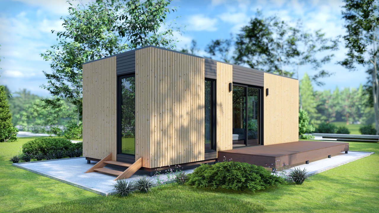 Tiny House - Modular House - Mini House - Container House, Prefabricated House - 29 m² - Energy Efficient - SIP Model