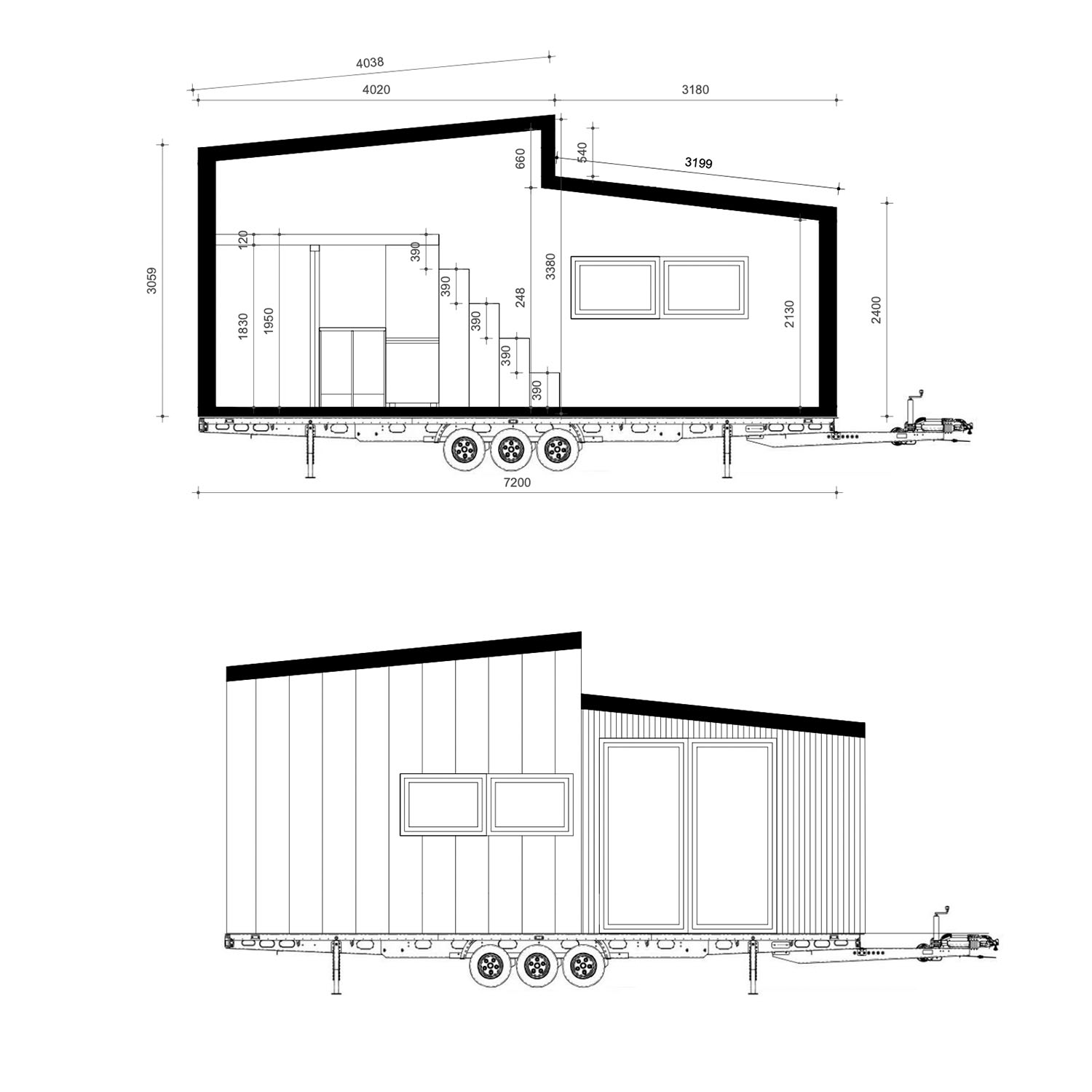 Tiny House, Container House, Modular House, Mini House - Model Green Day Tiny House, Container House, Modular House, Mini House - Model Green Day