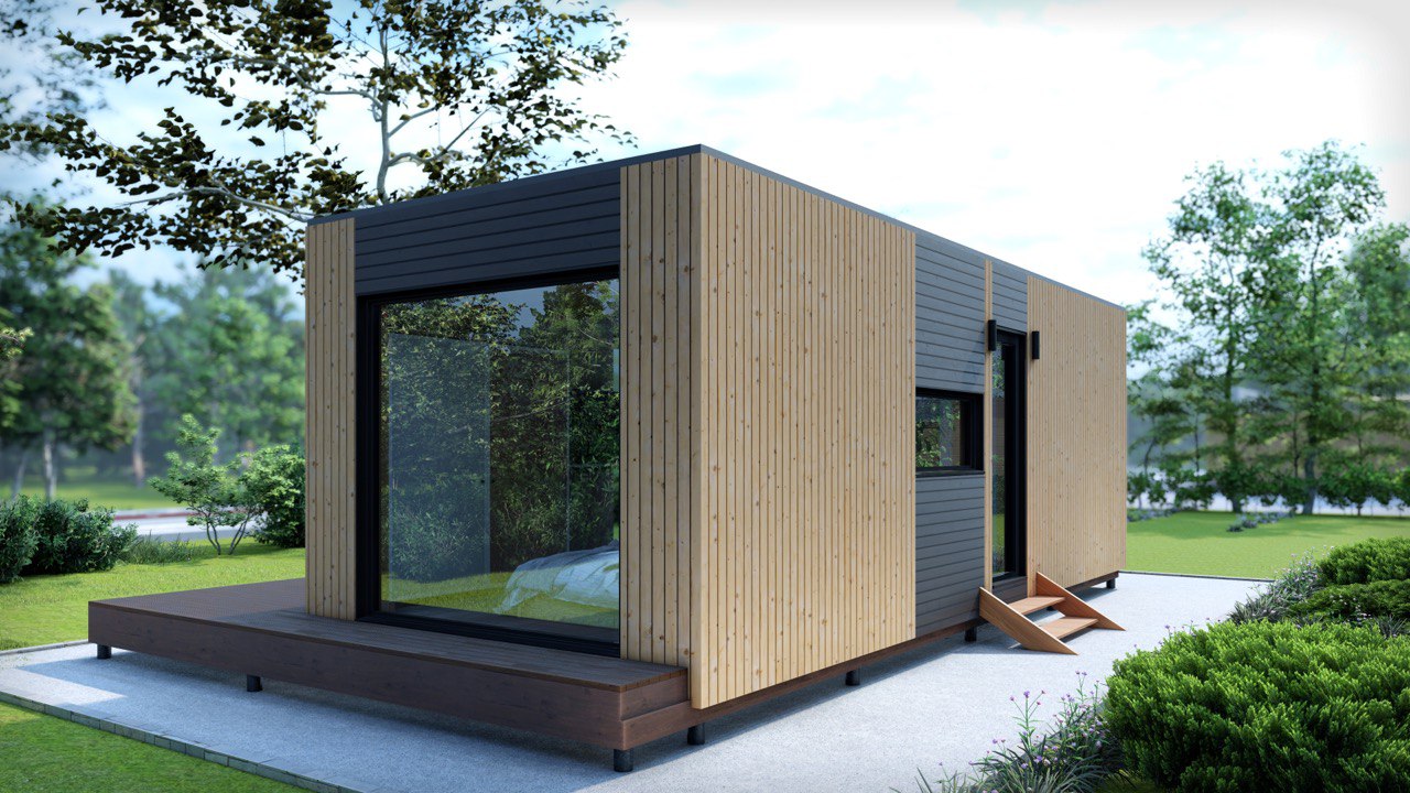 Tiny House - Modular House - Mini House - Container House, Prefabricated House - 29 m² - Energy Efficient - SIP Model